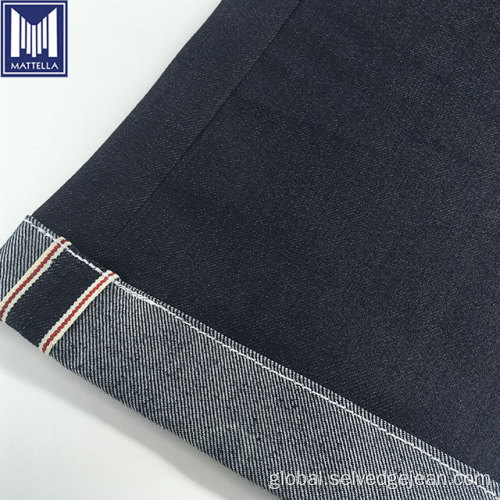 Cotton Denim Fabric OE cotton polyester raw stretch selvedge denim fabric Supplier